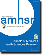 Annals of Medical and Health Sciences Research